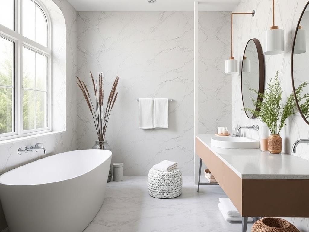 Home Decor Ideas. Bathrooms that balance spa-like calm with durability Home Decor Ideas. Bathrooms that balance spa-like calm with durability