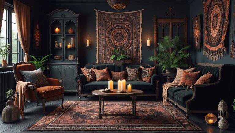 10 Boho Gothic Living Room Decor Ideas