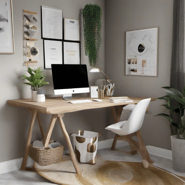 Stylish and Functional Home Office Decor Ideas for a Productive Workspace