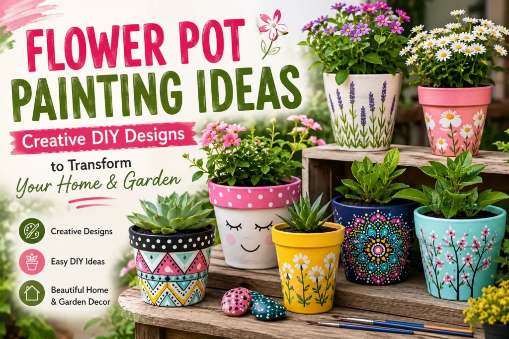 Flower pot painting ideas